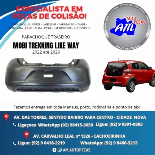 parachoque traseiro mobi